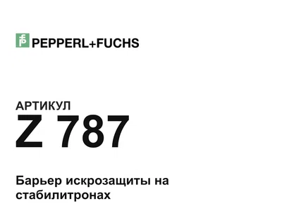 Z787 Pepperl+Fuchs