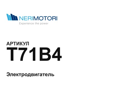 T71B4 Neri Motori
