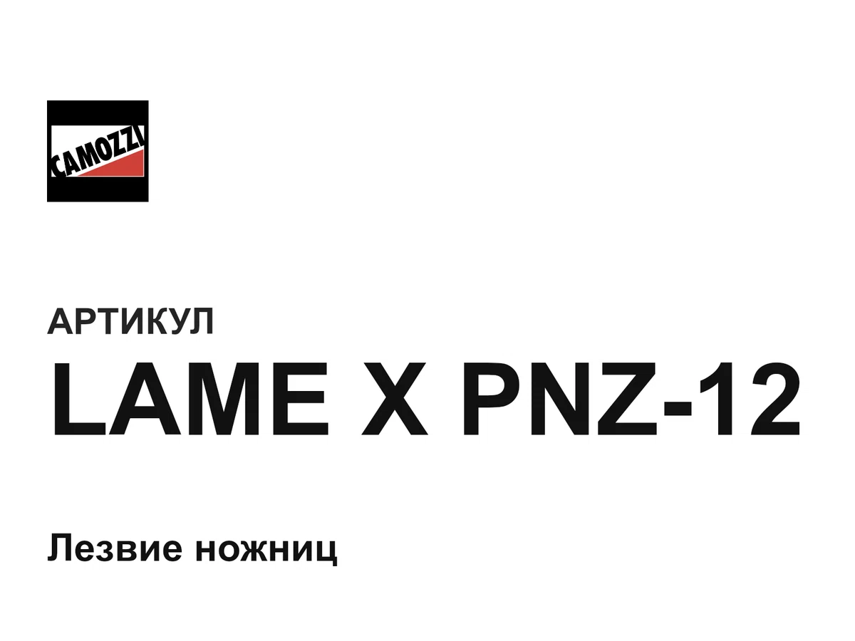 LAMEXPNZ12 Camozzi