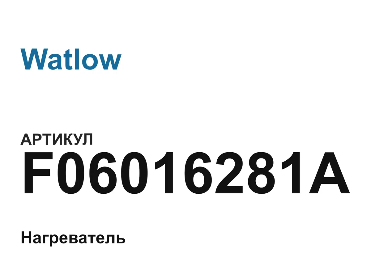 F06016281A Watlow