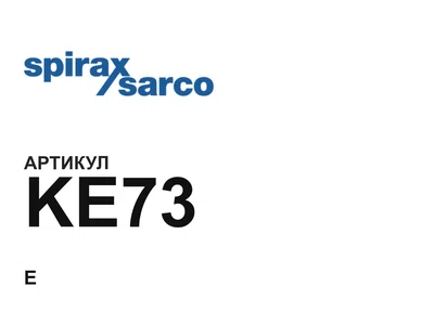 KE73 Spirax Sarco