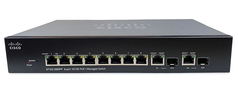 SF302-08MPP-K9 Cisco Коммутаторы Cisco 300 Series