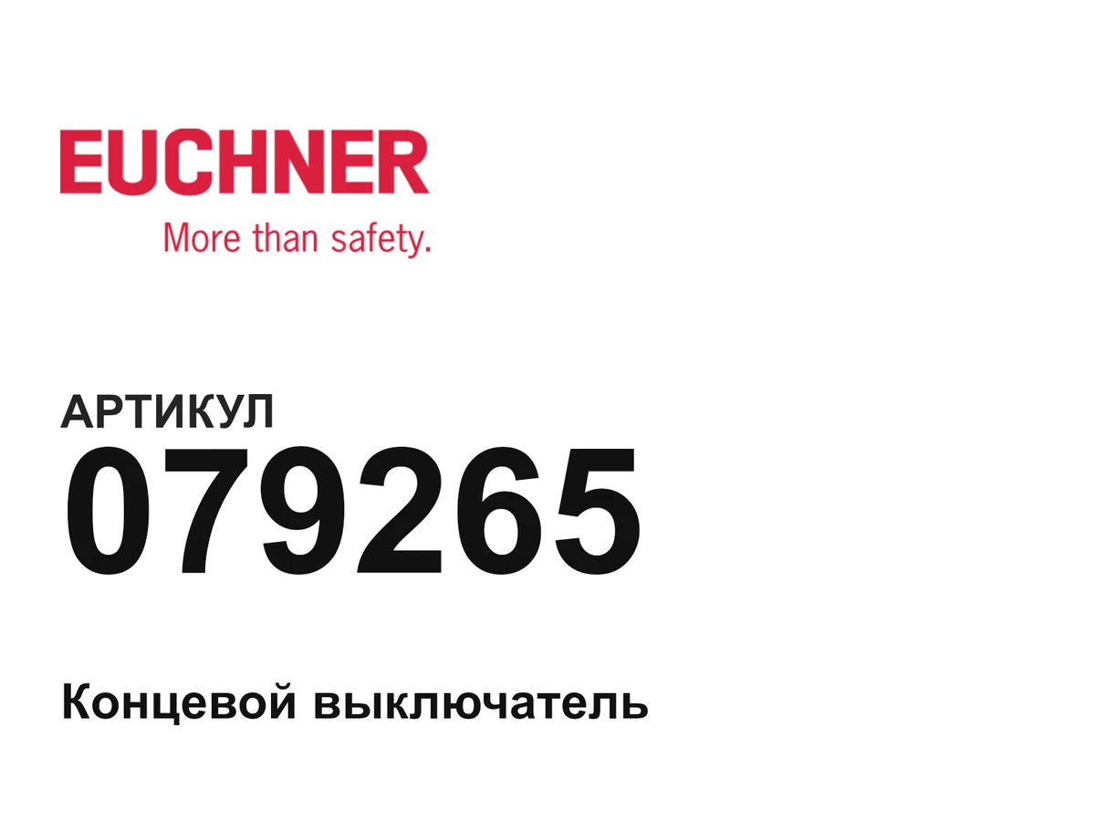 079265 Euchner