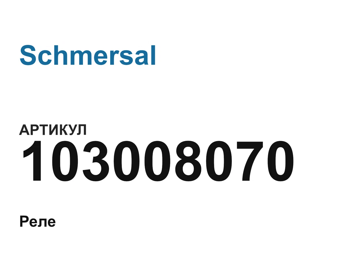 103008070 Schmersal