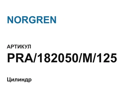 PRA182050M125 NORGREN