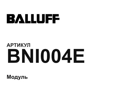 BNI004E BALLUFF