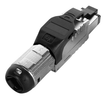 PLUE-8P8C-S-C6A-SH-BK Hyperline Разъемы