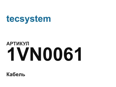 1VN0061 tecsystem