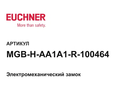 MGBHAA1A1R100464 Euchner