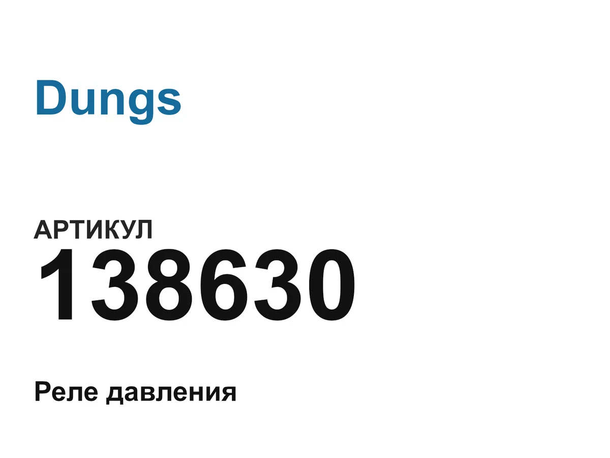 138630 Dungs