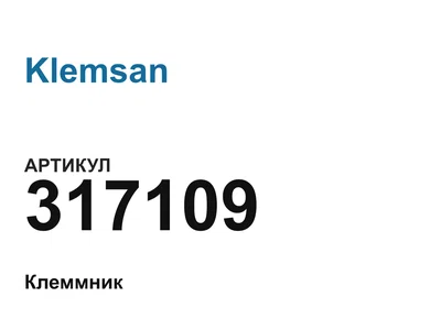 317109 Klemsan