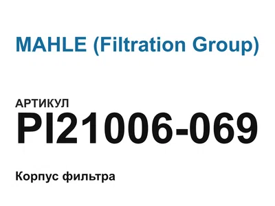 PI21006069 MAHLE (Filtration Group)
