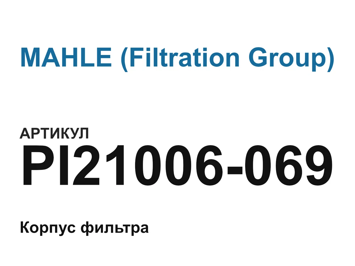PI21006069 MAHLE (Filtration Group)