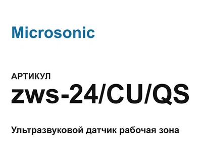 zws24CUQS Microsonic