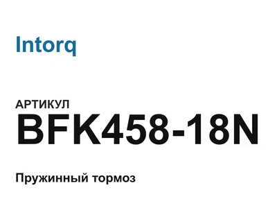 BFK45818N Intorq