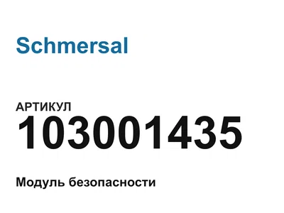 103001435 Schmersal