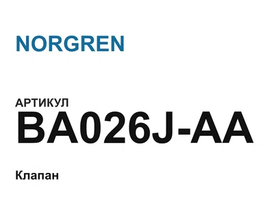 BA026JAA NORGREN