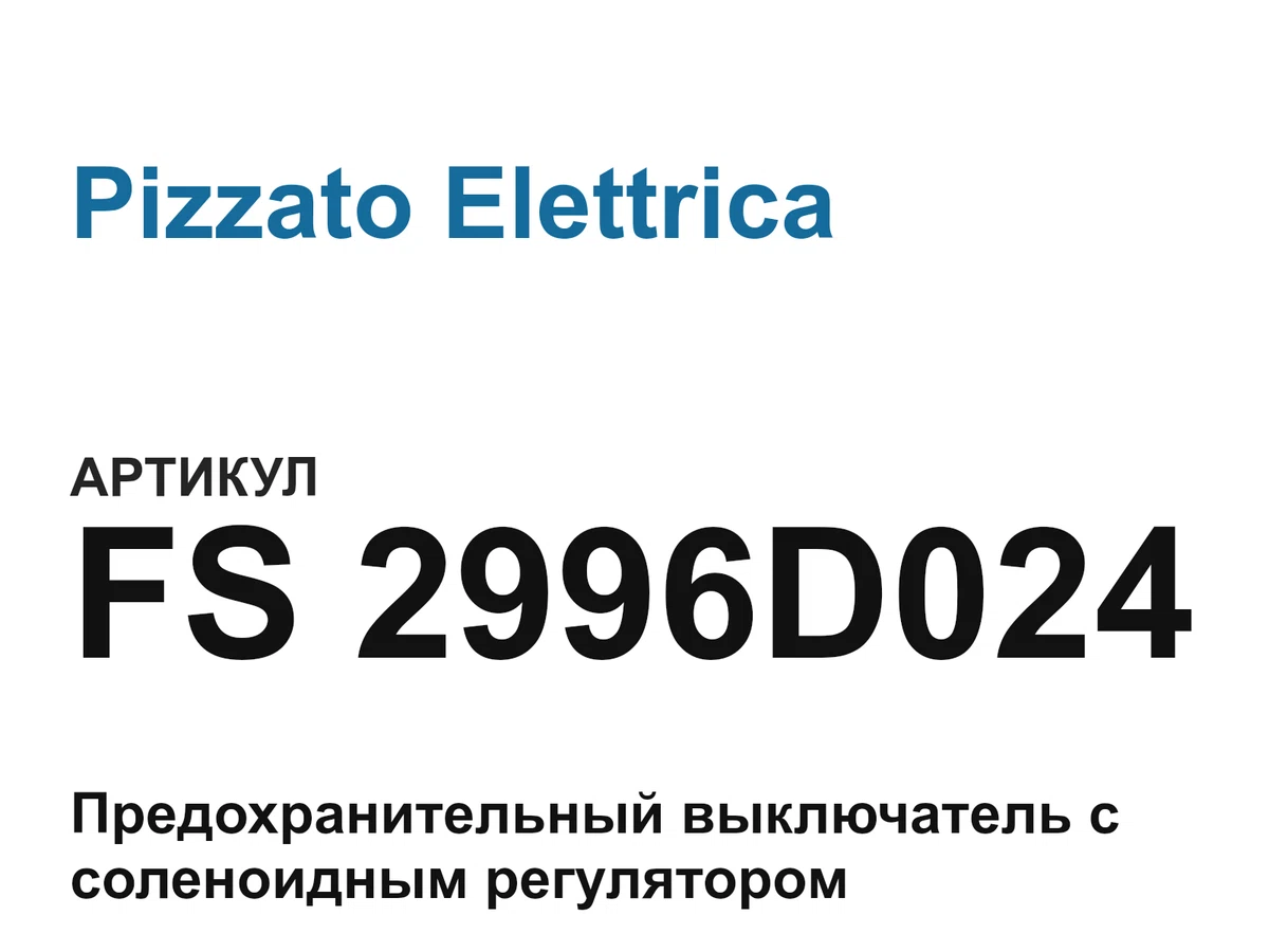 FS2996D024 Pizzato Elettrica