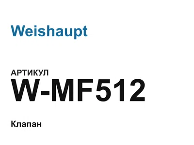 WMF512 Weishaupt