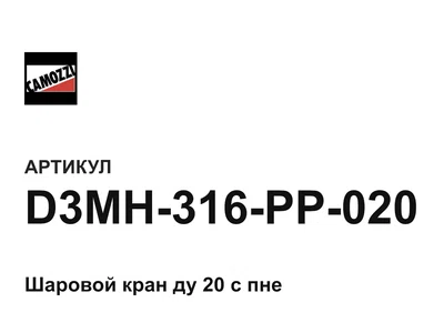 D3MH316PP020 Camozzi