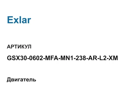 GSX300602MFAMN1238ARL2XM Exlar