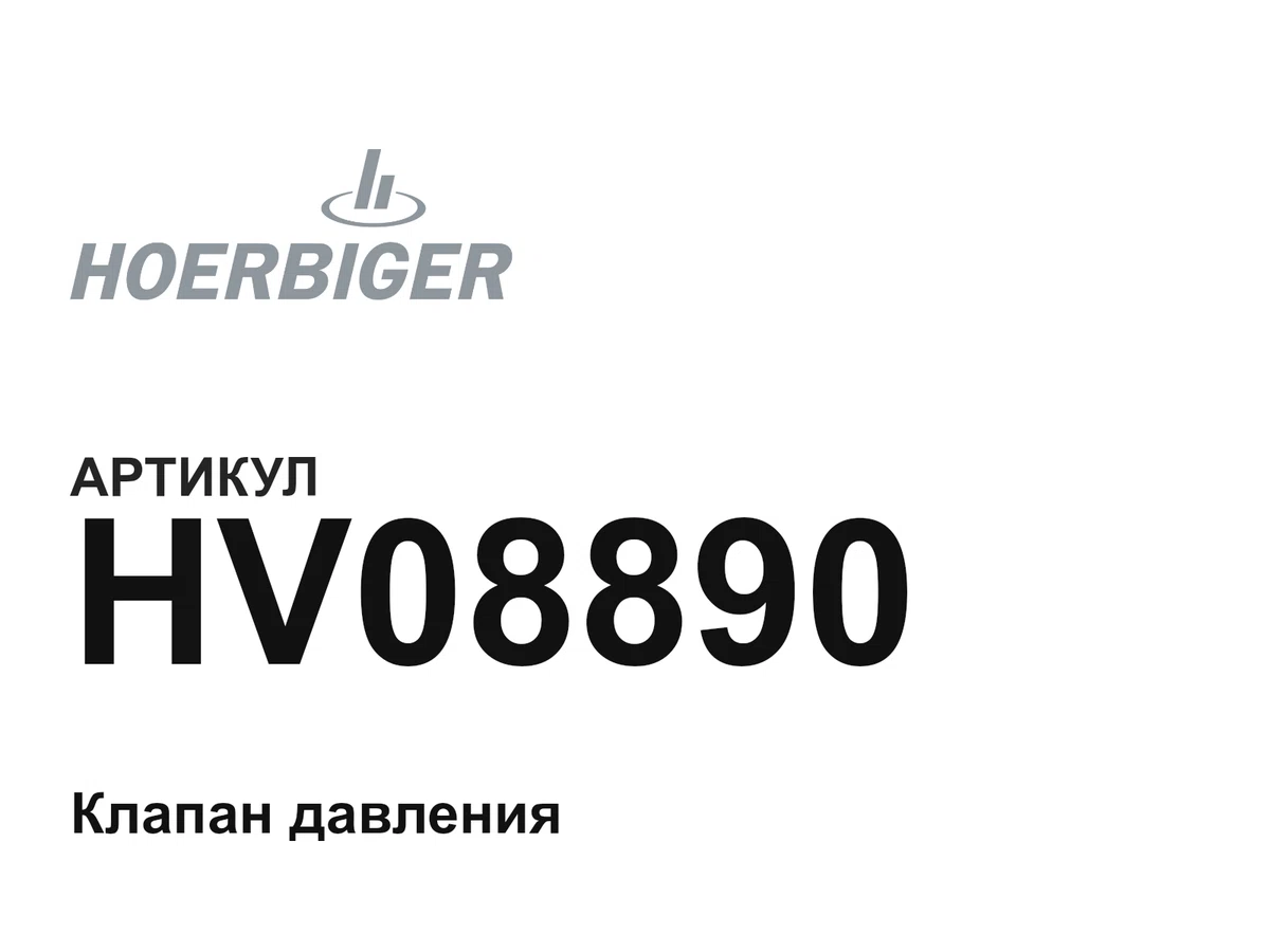 HV08890 HOERBIGER