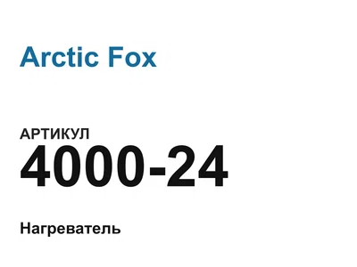 400024 Arctic Fox