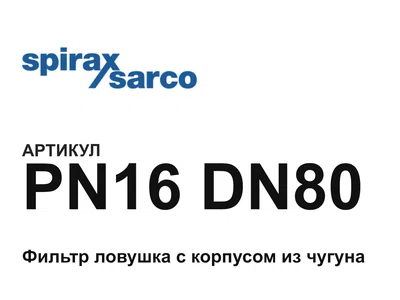 PN16DN80 Spirax Sarco