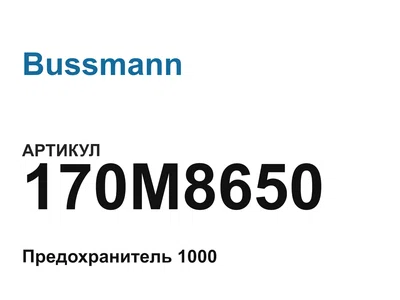 170M8650 Bussmann