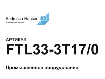 FTL333T170 Endress+Hauser