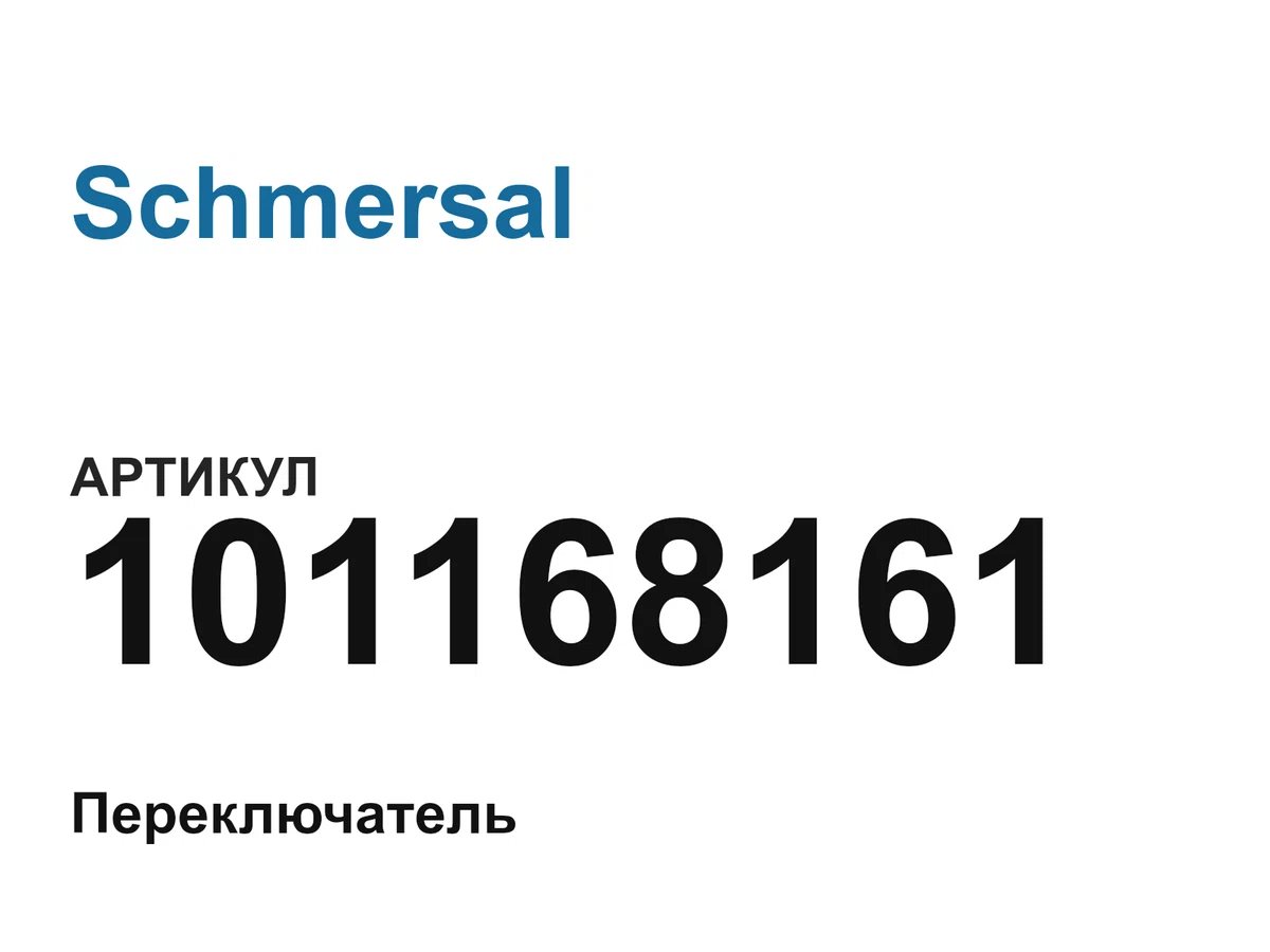 101168161 Schmersal