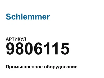 9806115 Schlemmer