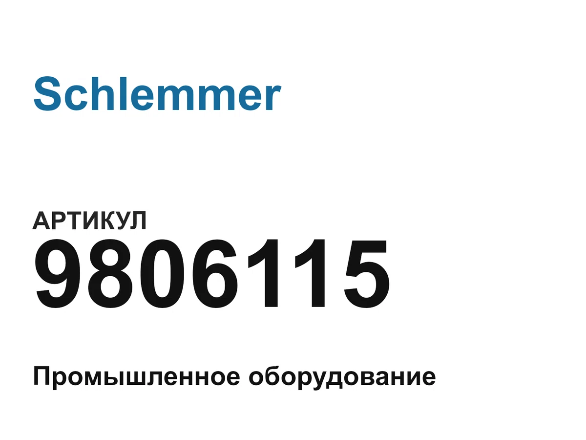 9806115 Schlemmer