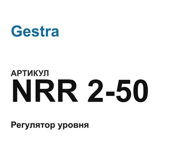 NRR250 Gestra