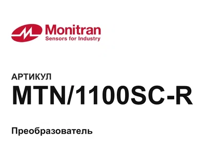 MTN1100SCR Monitran