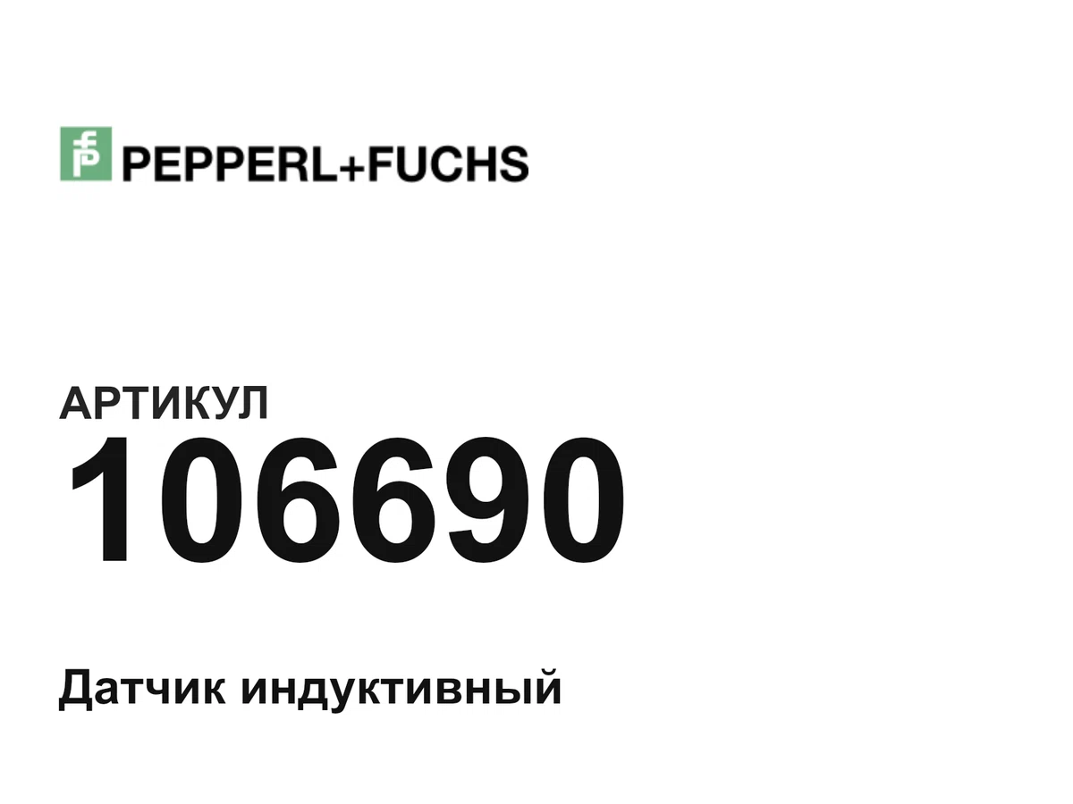 106690 Pepperl+Fuchs
