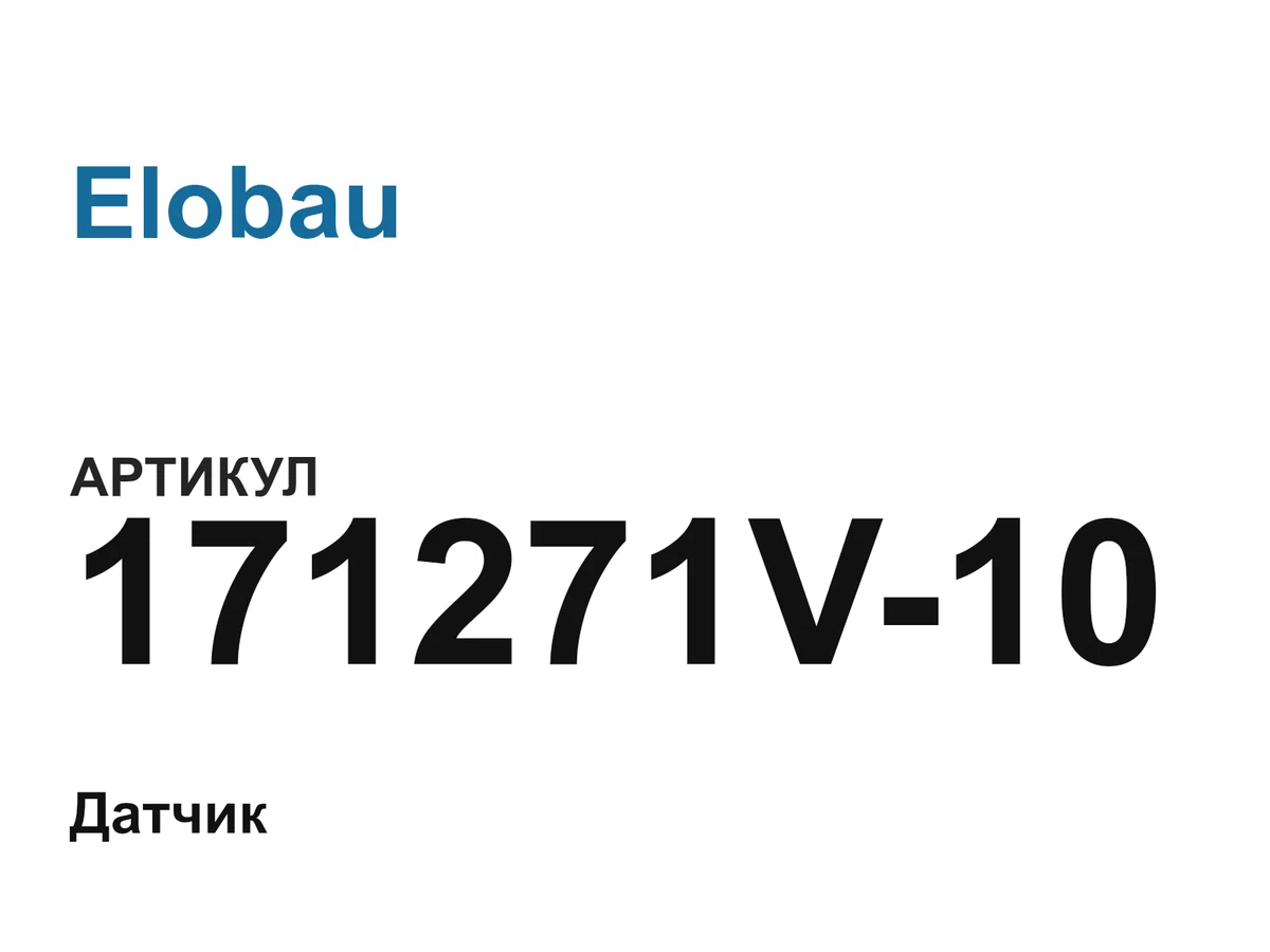 171271V10 Elobau