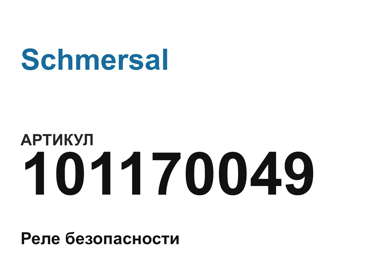 101170049 Schmersal