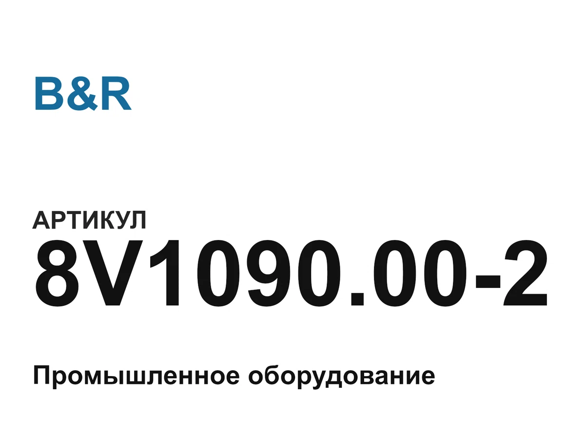 8V1090002 B&R