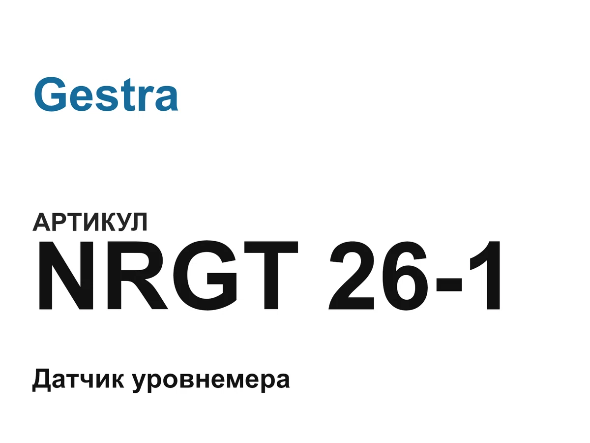NRGT261 Gestra