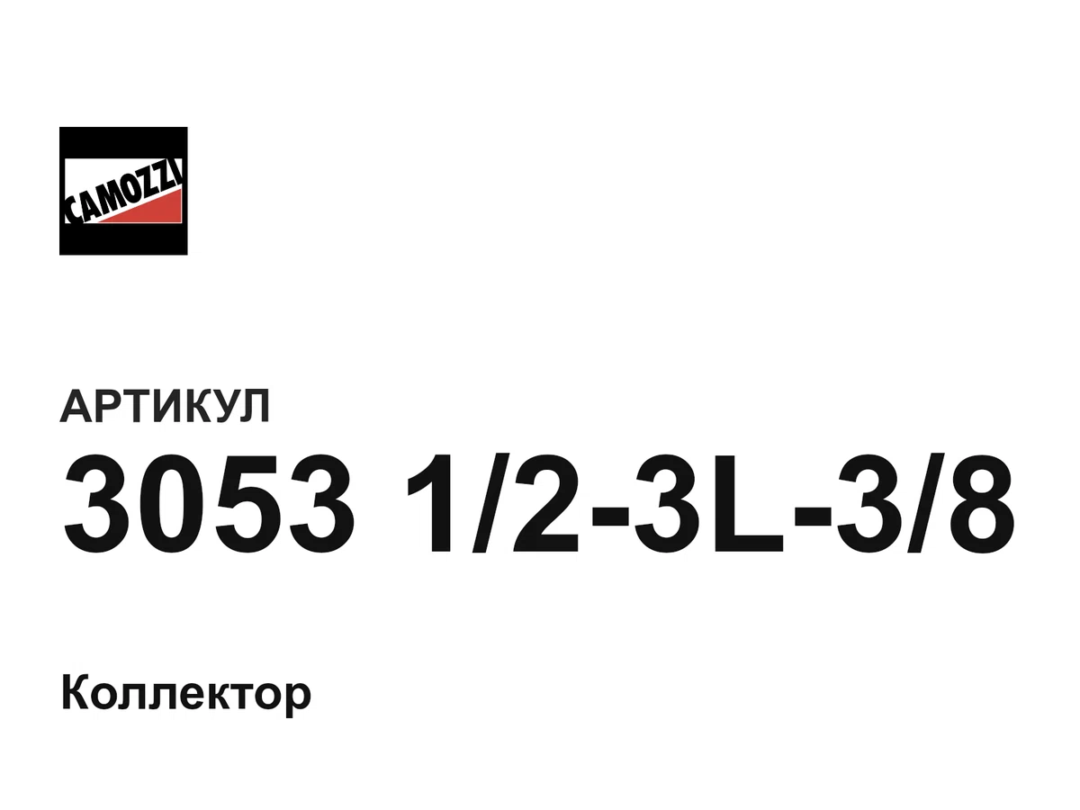 3053123L38 Camozzi