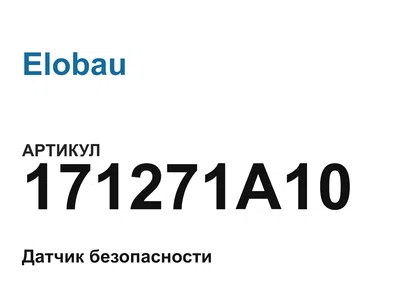 171271A10 Elobau