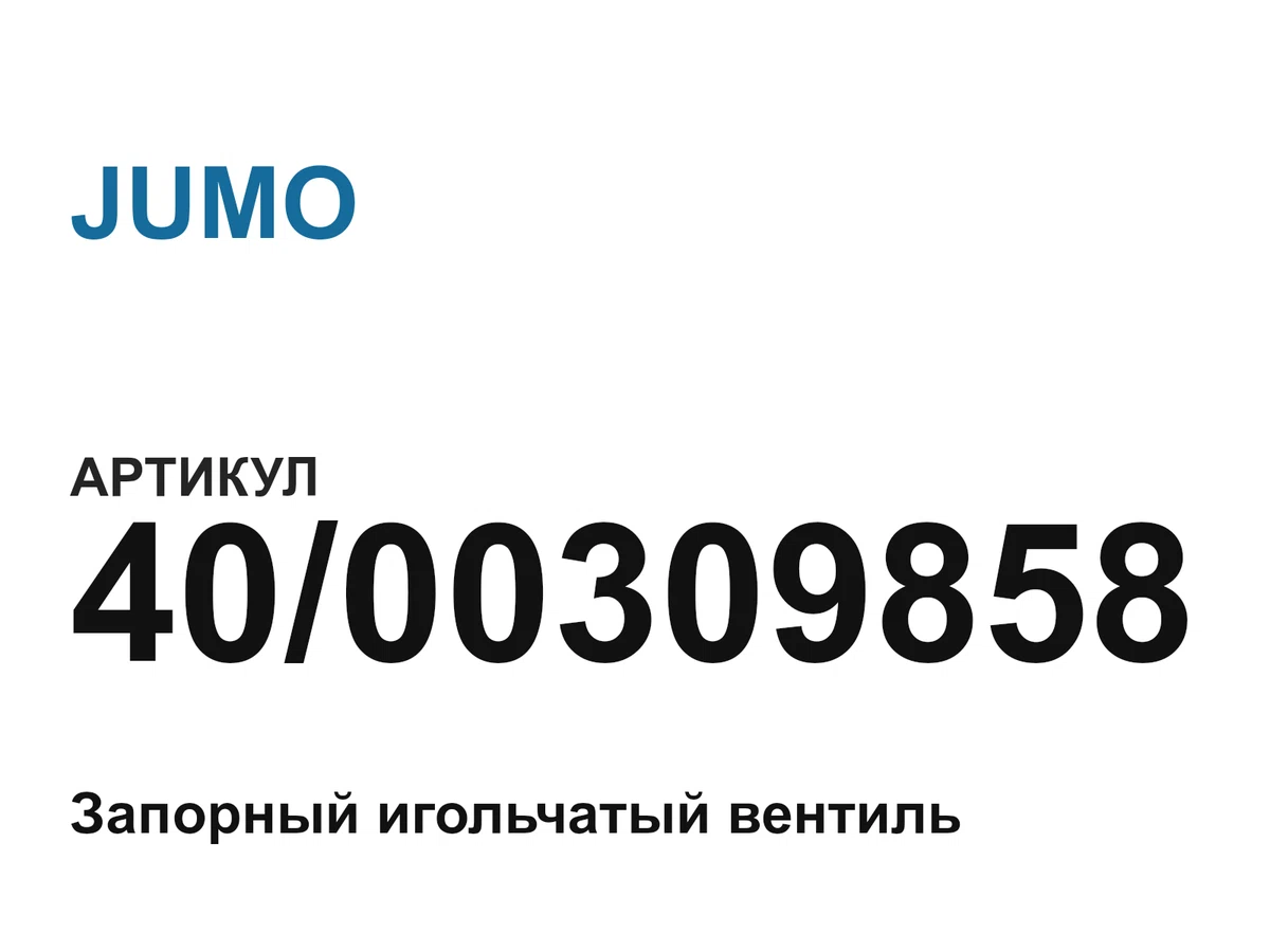 4000309858 JUMO