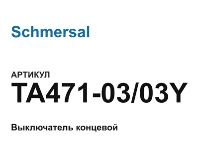 TA4710303Y Schmersal