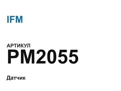 PM2055 IFM