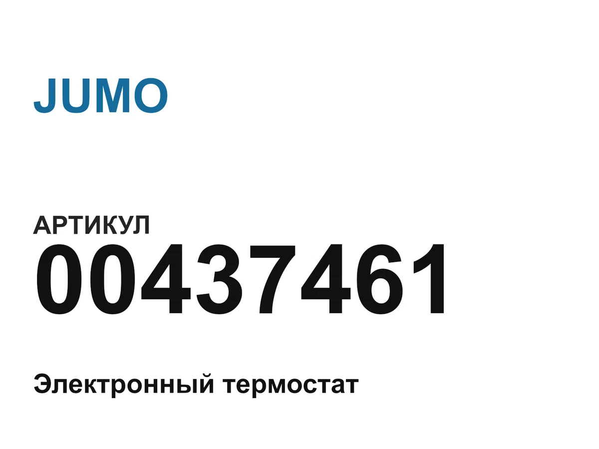 00437461 JUMO