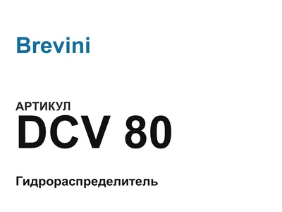DCV80 Brevini