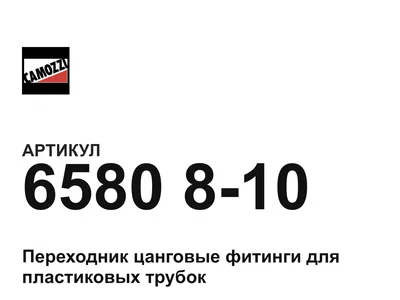 6580810 Camozzi