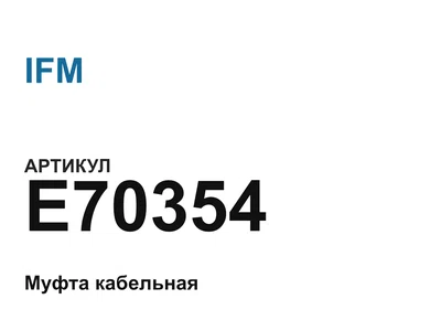 E70354 IFM