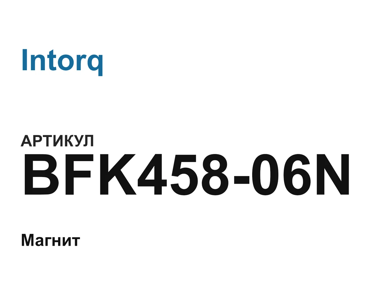 BFK45806N Intorq